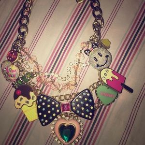 Betsy Johnson Candy Charm necklace